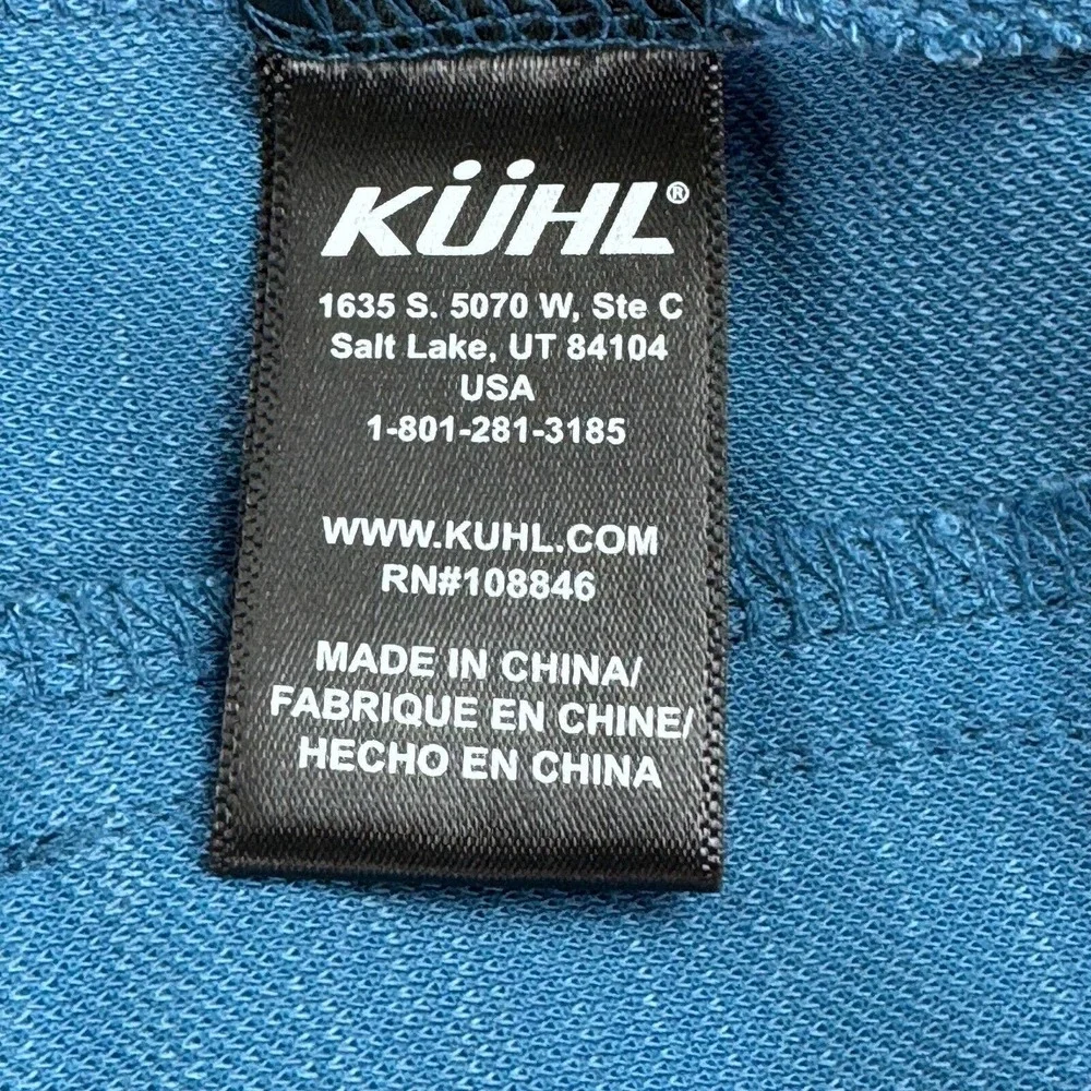 Kuhl Women's Full Zip Hooded Sweatshirt Size M Blue Pockets Long Sleeve Outdoors - Picture 5 of 9